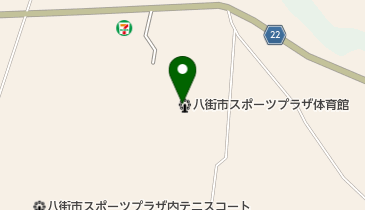 八街市スポーツプラザ体育館の地図画像