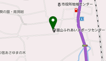 富山ふれあいスポーツセンターの地図画像