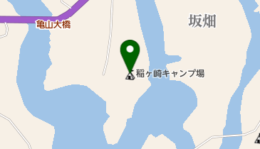 稲ヶ崎キャンプ場の地図画像