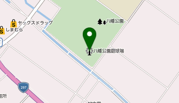 八幡公園庭球場の地図画像