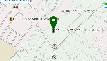クリーンセンターテニスコートの地図画像