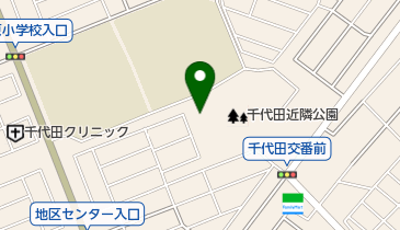 千代田近隣公園庭球場の地図画像
