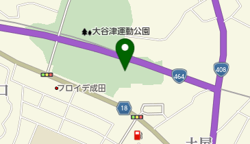 なごみの米屋ぴーちゃんフィールド大谷津テニスコートの地図画像