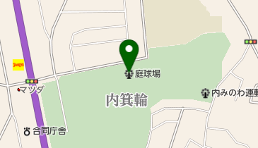 内みのわ運動公園庭球場の地図画像