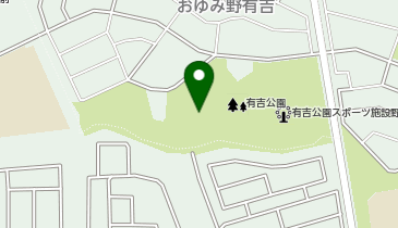 有吉公園スポーツ施設庭球場の地図画像