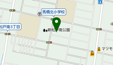 新松戸プールの地図画像