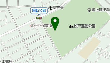松戸運動公園プールの地図画像