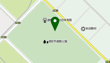 浦安市運動公園屋内水泳プールの地図画像