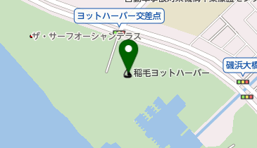 稲毛ヨットハーバーの地図画像