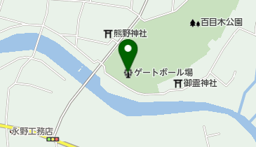 百目木公園ゲートボール場の地図画像