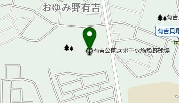 有吉公園スポーツ施設野球場の地図画像