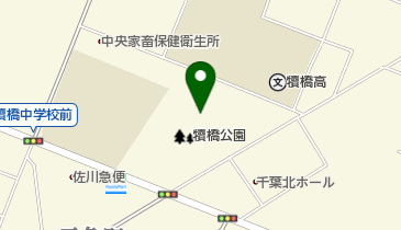 犢橋公園野球場の地図画像