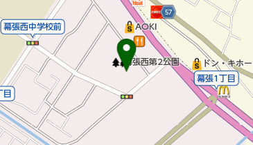 幕張西第2公園野球場の地図画像