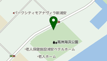 浦安・高洲の防波堤の地図画像