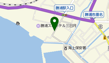 勝浦の秋まつりの地図画像