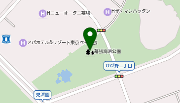 千葉県立幕張海浜公園Gブロック・MTBコースの地図画像