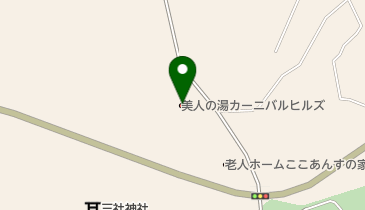 美人の湯カーニバルヒルズの地図画像
