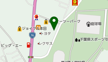 極楽湯千葉稲毛店の地図画像