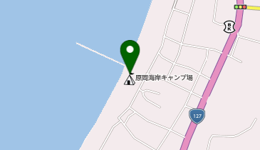 富浦町原岡海水浴場の地図画像