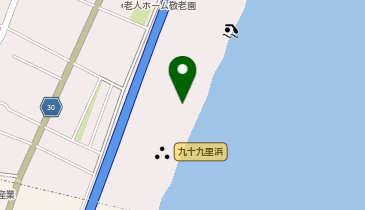 南四天木海水浴場の地図画像