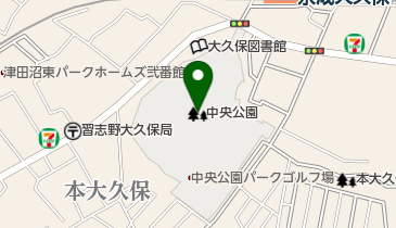 中央公園の地図画像