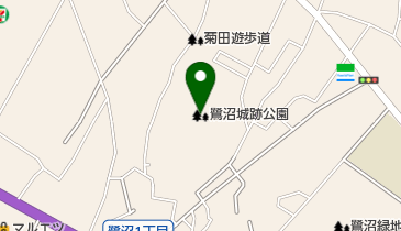 鷺沼城跡公園の地図画像