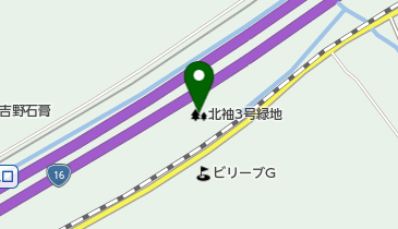 北袖3号緑地の地図画像