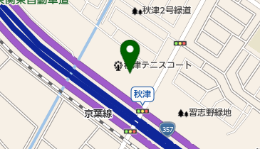 習志野緑地の地図画像