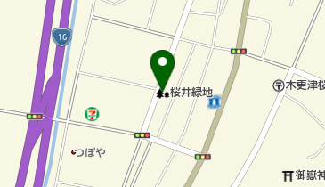 桜井緑地の地図画像