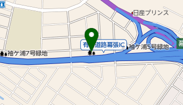 袖ケ浦6号緑地の地図画像