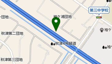 袖ケ浦8号緑地の地図画像