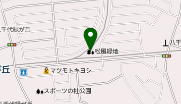 松風緑地の地図画像