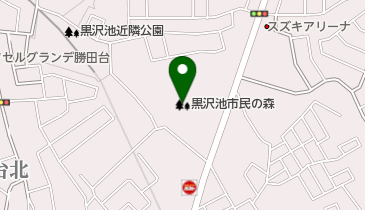 黒沢池市民の森の地図画像