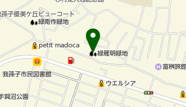 緑雁明緑地の地図画像