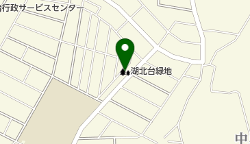 湖北台緑地の地図画像