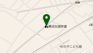 鷺沼台遊歩道の地図画像