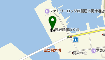 鳥居崎海浜公園の地図画像