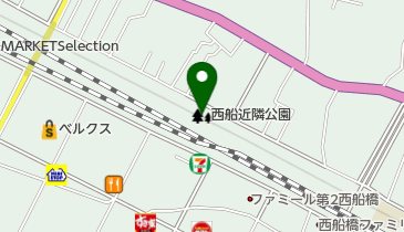 西船近隣公園の地図画像
