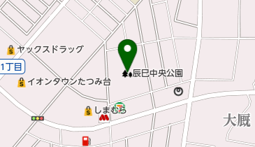辰巳中央公園の地図画像