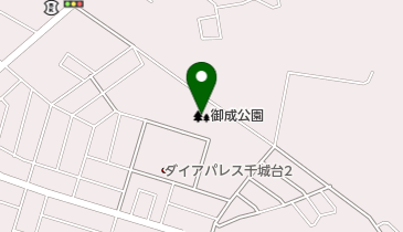 御成公園の地図画像