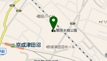 菊田水鳥公園の地図画像