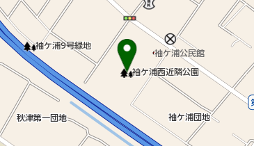 袖ケ浦西近隣公園の地図画像