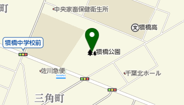 犢橋公園の地図画像