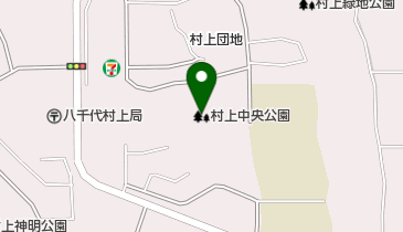 村上中央公園の地図画像