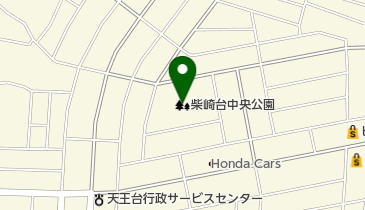 柴崎台中央公園の地図画像