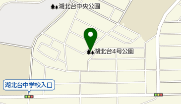 湖北台4号公園の地図画像