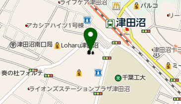 津田沼公園の地図画像