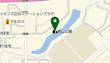 南山公園の地図画像
