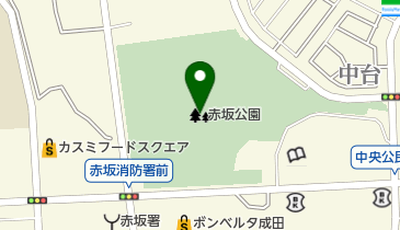 赤坂公園の地図画像