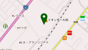 イオン柏店の地図画像